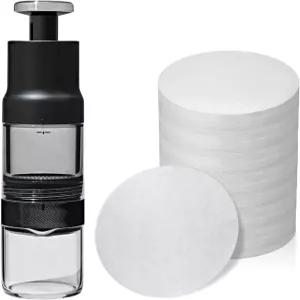 OXO 래피드 브루어 커피 메이커와 호환되는 필터 휴대용 수동 컴팩트 여행용 600개 원형 종이