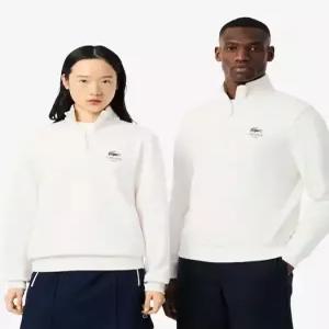 라코스테 스포츠 남녀공용 소프트브랜딩 캐주얼 하프집업 스?셔츠 SH2735-55N 70V