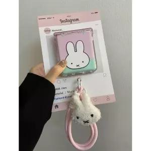 갤럭시 Z플립7 미피 캐릭터 스트랩 케이스