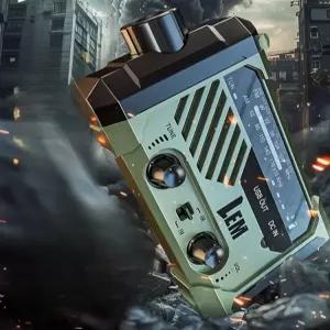 후레쉬 재난용 라디오 등산 표준형 손전등 랜턴 소형 충전식 캠핑 수동 자가 레트로