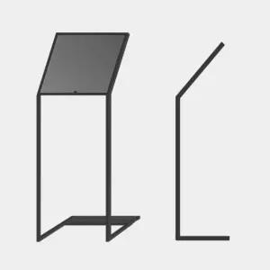 국산 매장 안내 경사 엣지 라인 철제 입간판 370x370 컨벤션 광고간판 세미나