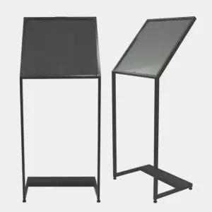 국산 매장 안내 경사 엣지 라인 철제 입간판 470x470 개업선물 학교 약국 병원