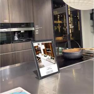 국산 테이블용 A5 자석식 아크릴 꽂이 L형 철제 POP 세미나 식당 안내판 홍보