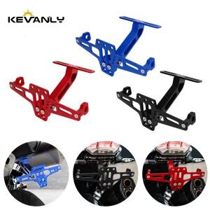 [호환품]바이크 오토바이 후면 번호판 홀더 내구성 있는 테일 라이트 브래킷 CNC 알루미늄 방향 지시등 범