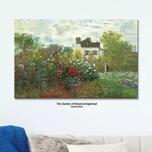 아르장퇴유 모네의 정원 명화 캔버스 액자 55x35cm (KYR-WF158A5)