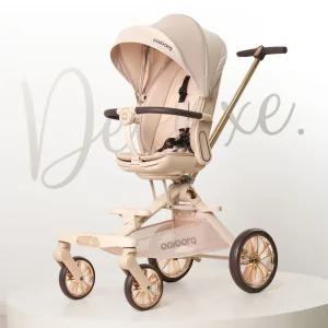 올보르 앨빈 트라이크 유모차 휴대용 초경량 아기 애기 신생아 유아 접이식 명품 유모카 디럭스 그레이