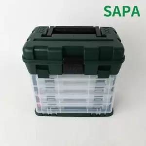 다용도 2단 태클박스 53칸 파티션 수납함 소품 케이스