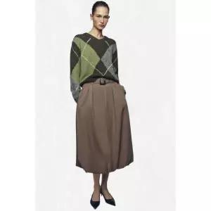 [국내정품] 자라 ZARA 다이아몬드 니트 스웨터 - 브라운 그린 5755152054 2538020