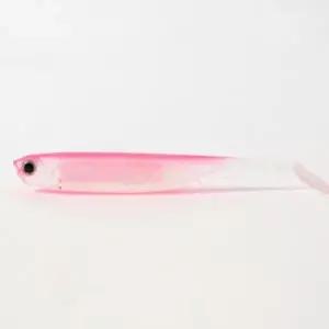 비늘 모양 낚시미끼 전갱이 갈치 광어용 핑크 쉐드웜 루어