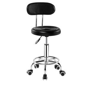 계산대 의자 홈바 바의자 싱글 검정 키높이 E gance 게임장 디어 등받이 바퀴 벤치