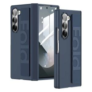 탄력성 손목 스트랩 매트 전화 케이스 OrgINA 호환l 삼성 호환 Galaxy Z Fold 7 6 5 4 3 밴드 충격 방지 힌