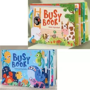 유아 놀이 학습책 2종세트 찍찍이 장난감 감각 발달