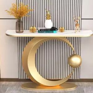 북유럽 철제 화장대 대리석 LED 세트 복도 콘솔 틈새 거울