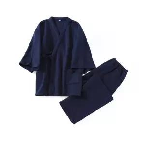 남성용 일본 기모노 하오리 유카타 남자 의상 전통 셔츠