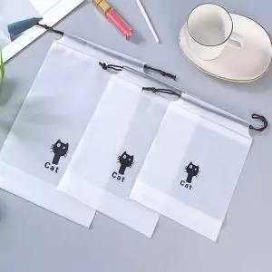 [셀러에이드]다용도 방수 비닐파우치 다회용 고양이 주머니 소