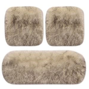 차량용 겨울방석 자동차 보온 1개 털방석 시트커버 한대분 방한 에디션 5종세트