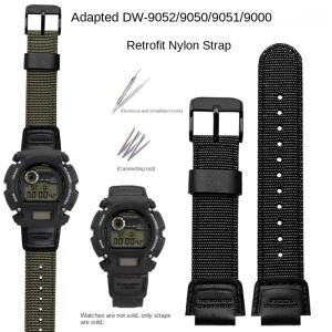 [호환품]G-SHOCK 카시오 호환 DW-9052 9051 9000 8800 GA 2100 나일론 시계 밴드 팔찌 방수 패브릭 남자 육