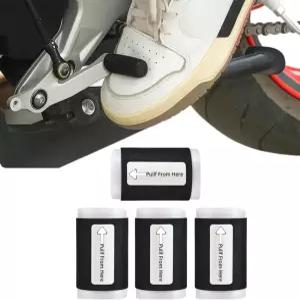 4PCS 오토바이 신발 보호대 u2013 신발용 기어 변속 커버 패드 남녀용 고무 시프터 부츠 보호용 액세서리