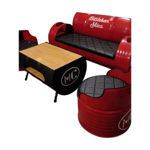 깡통 테이블 세트 드럼통 1인 2인 레트로 포장마차 수납공간 와인바