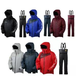 마즈메 러프 워터 올웨더 슈트 겨울 방한 레인 낚시복 MZFW-885 블랙 블루 레드LL 3L