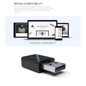AUX 생성기 차량용 송신기 0 블루투스 5 전원선 USB 옥스 어댑터 5MM TV 미니 자동차 수신기 카 음악 스테레오 3 잭 옥스선 PC 스피커용 무선 오디오