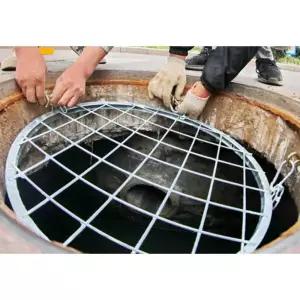 원형 맨홀커버 낙하방지망 그물 안전판 추락방지 덮개