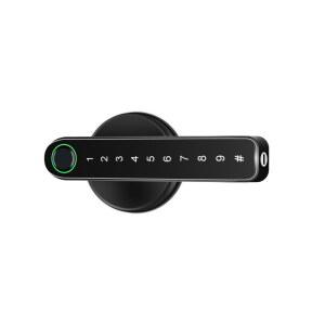 샤크팡 문고리 손잡이 실내 사무실 스마트 지문인식 도난방지 나무문