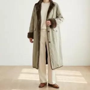 [핑크엘리제]퍼라이닝 노카라 겨울 퍼안감 루미온하프코트