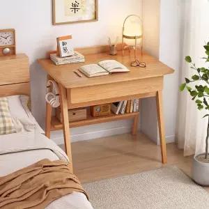 좁은방 책상 1인용 미니 데스크탑 노트북책상 원룸 원목 폭 60cm