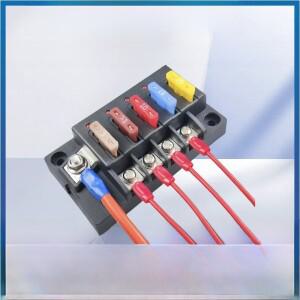 중형 ATO 자동차 퓨즈 박스 다채널 홀더 보트 바이크 오토바이 블록 패널