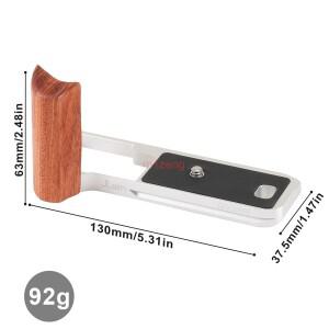 Fujifilm GFX 100RF 카메라 삼각대 RRS Arca-Swiss용 목재 수직 퀵 릴리스 L 플레이트/브래킷 홀더 핸드 그