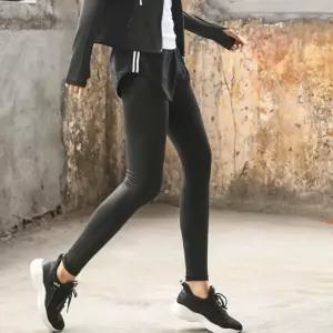 블랙 래시가드하의 투인원레깅스 여자바캉스룩 래쉬가드팬츠 헬스장바지 요가복