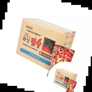 캠핑용품 화성 참숯 레드 봉투형 캠핑 펜션 바베큐 구이 숯 20P