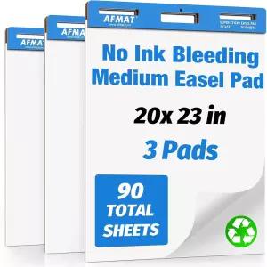 AFMAT 차트 용지 교사용 용지에 20인치 x 23인치 사무실용 초강력 이젤 패드 /교실용 /화이트보드 /월