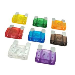 32V 퓨즈 20A 30A 40A 50A 60A 70A 80A 100A 맥시 블레이드 플러그인 대형