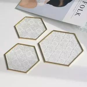 티코스터 ICD124V2 콘 인센스 유리 스틱 홀더 향멍 골드 받침대