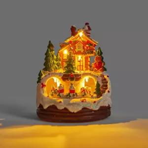 오르골 장식품 선물용 인테리어 기차 스노우볼 무드등