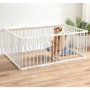 강아지 울타리 철제 실내 고양이 케이지 큰개집 애완견 철망 블랙 놀이터 큰개 안전