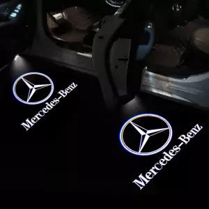 벤츠 E 도어라이트 무변색 유리렌즈 4K LED램프 도어빔 W213