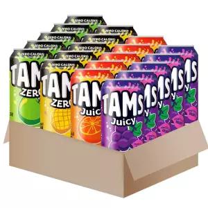 롯데칠성 탐스제로 쥬시 음료 4종 20개세트{사과5+파인애플5+오렌지5+포도5} [ST026]