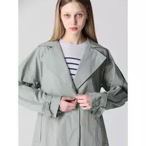 [하프클럽/레노마레이디]플라이 A라인 벨티드 트렌치코트 (택가격 299000원)