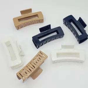 실리콘 헤어 집게핀 머리핀 사각 반머리 반묶음 M50498