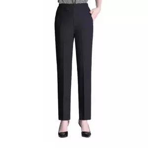 중년여성 2컬러 겨울 슬랙스 기모 허리밴딩팬츠 신축성 여자바지