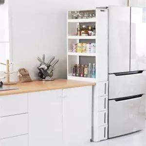 틈새수납장 이동식 주방카트 다단서랍 정리대 스테인리스