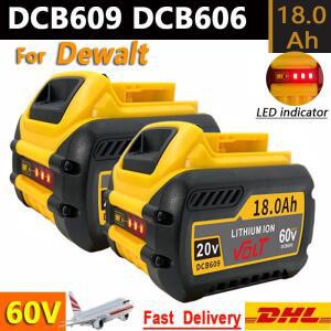 DeWalt 배터리 용 20V/60V 18000mAh DCB609 DCB547-XJ DCB201 공구 최대 교체 리튬 이온
