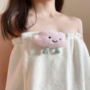 여성용 전신 목욕 가운 세트 흡수 빠른 건조