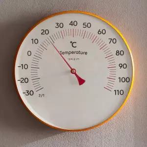 국산 플라이토 히트원 아날로그 온도계 20cm