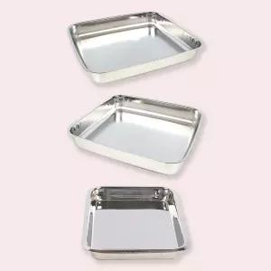 진산 일식 개무 밧드 크기별(8절 6절 4절) 국산 스테인레스 트레이 곡반 의료용