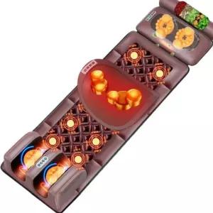 누워서하는안마기 전신 안마매트 온열 대형 벨벳 진동 마사지기 골반 안마 가정용 목 마사지