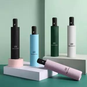 UV 3단 자동 우산 경량 양산 양우산 UV차단 암막 자외선차단 접이식 휴대용 우양산 인쇄 학교 판촉물